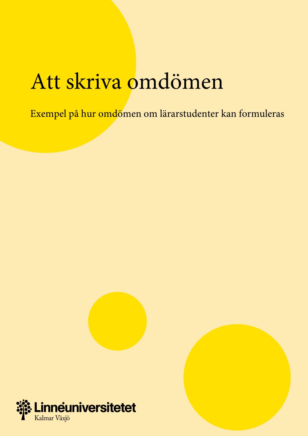 skriva omdöme praktikant exempel