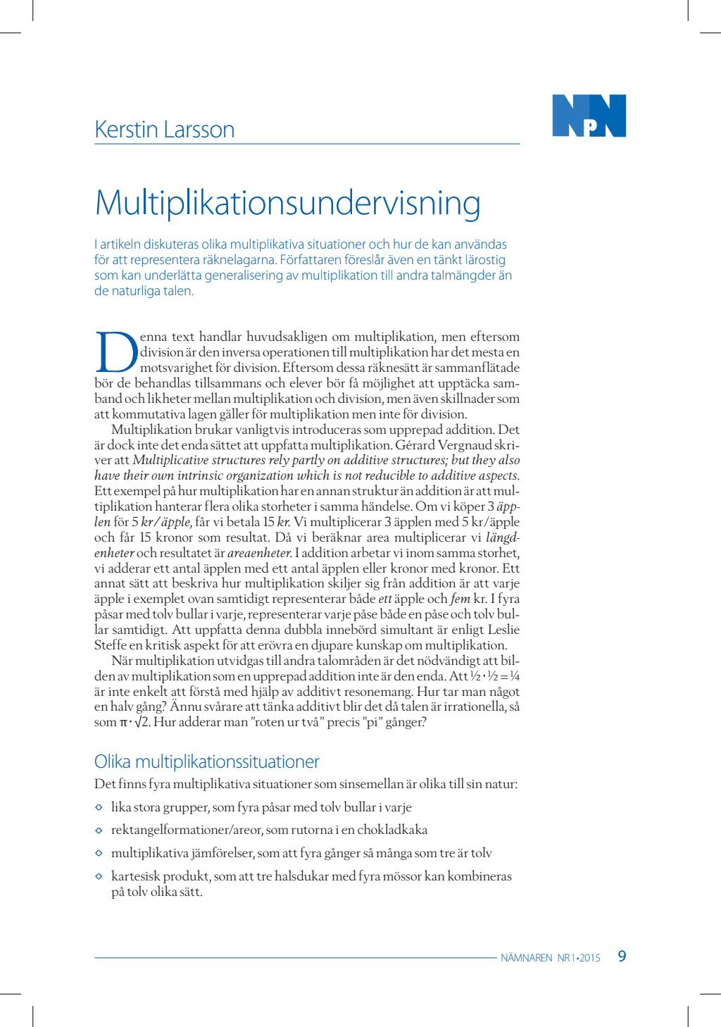 Division uppställning åk 4
