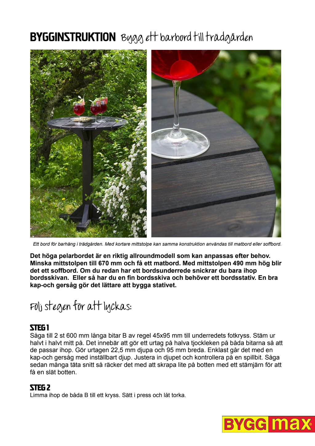 bygga utebord ritning