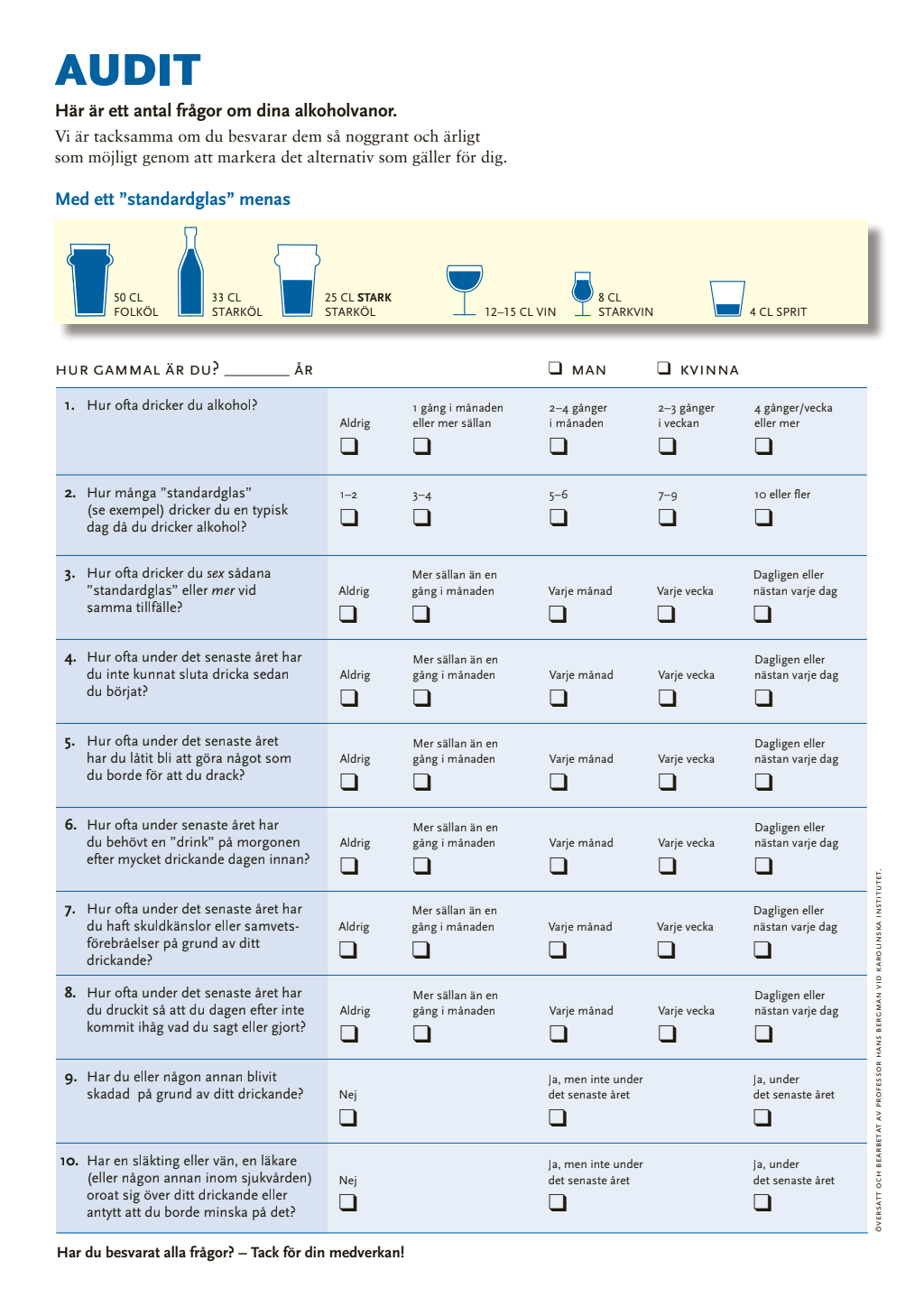 audit-formulär