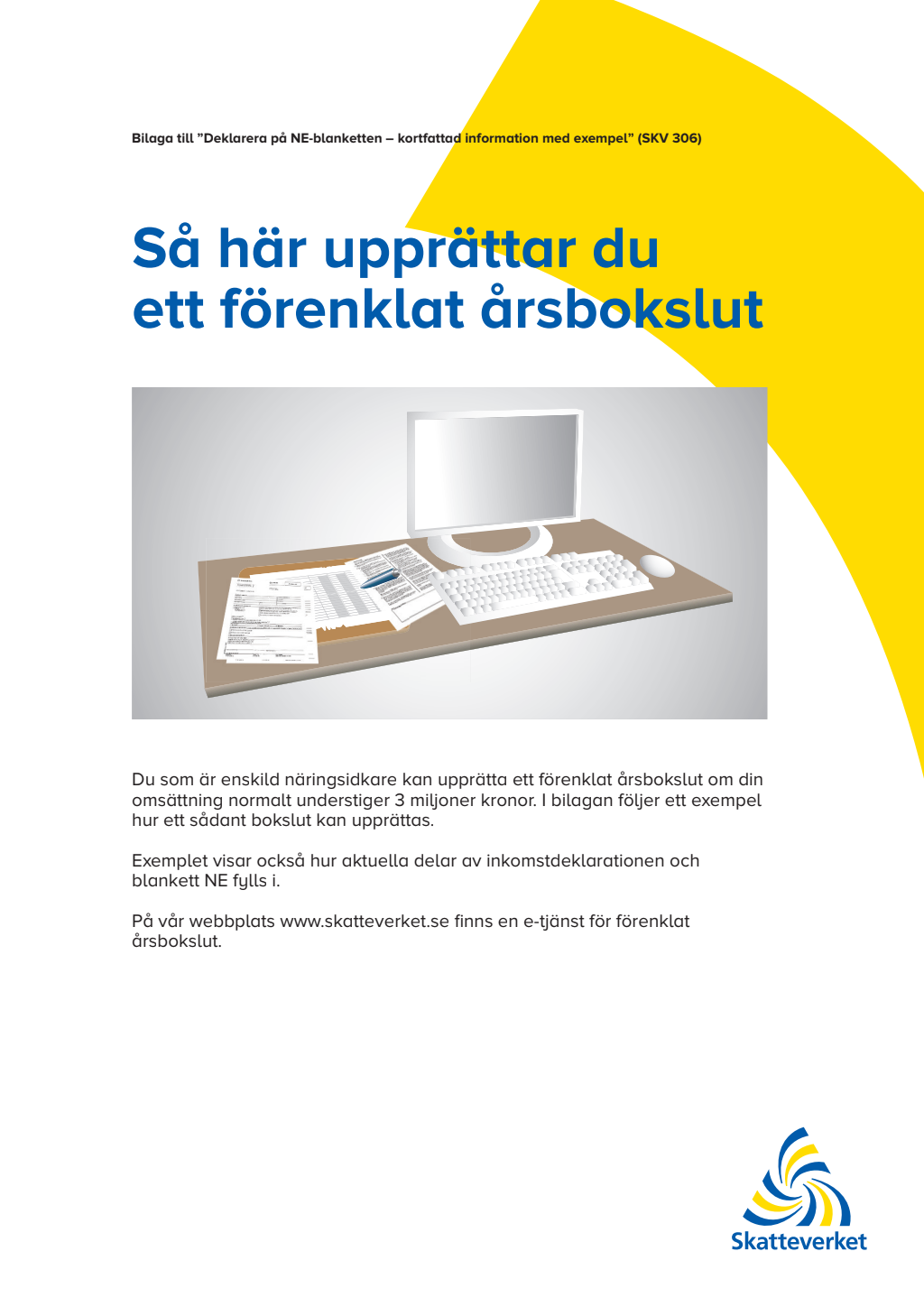 ne blankett förenklat årsbokslut