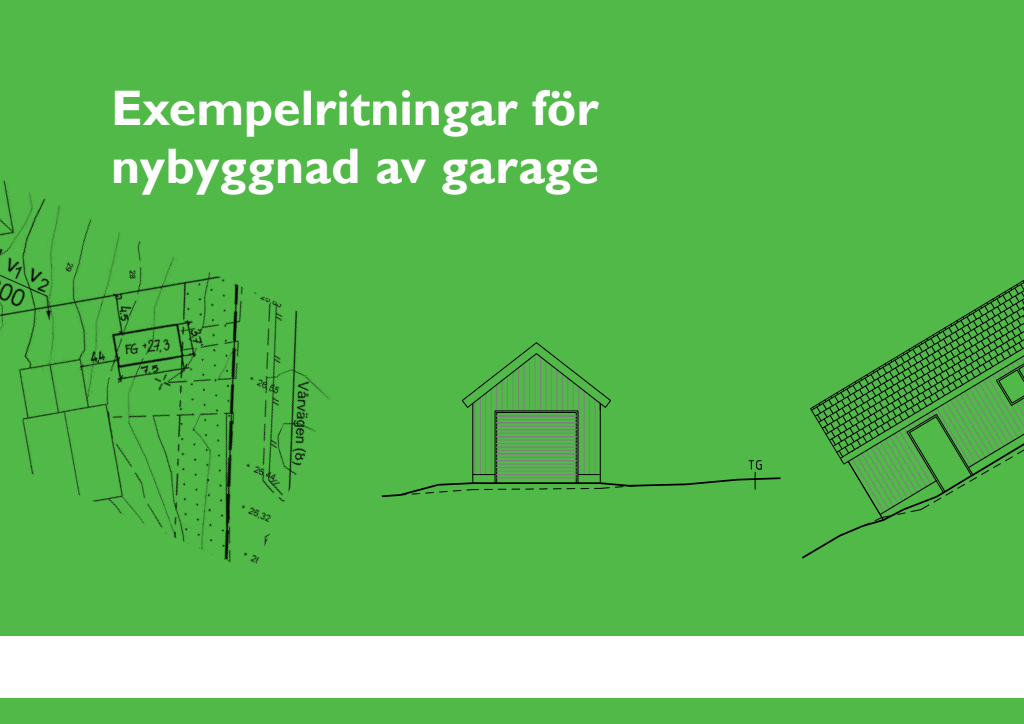 Ritning garage lösvirke