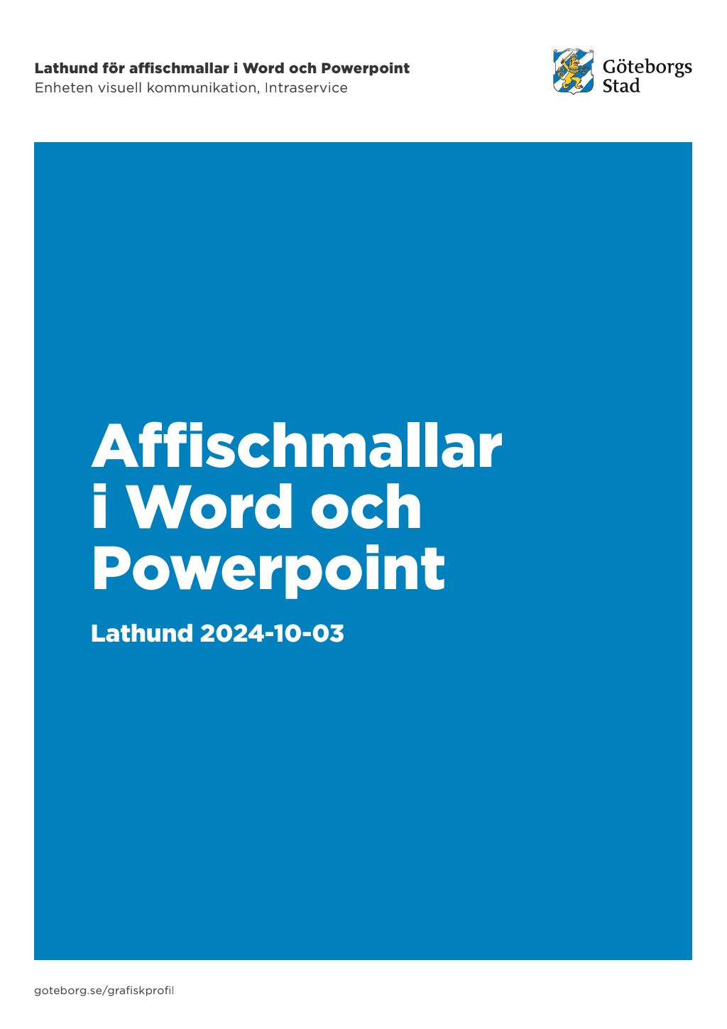 PowerPoint mall Göteborgs universitet